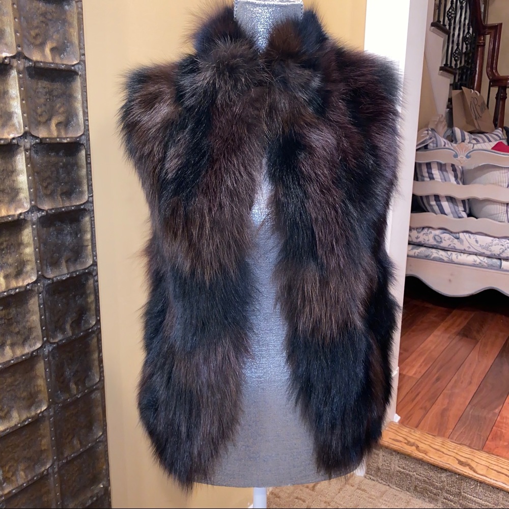 SOLD. Fox Fur Vest